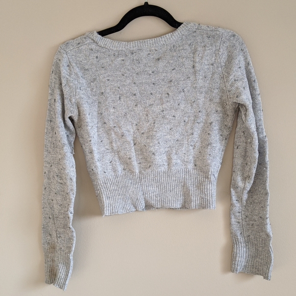 American Eagle Outfitters grey beaded cardigan - Picture 5 of 6